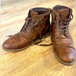 Men’s B-52 Bullboxer Brown Ankle Boots Size 10